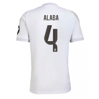Billige Fotballdrakt Real Madrid David Alaba #4 Replika Hjemmedrakt 2025-26 Kortermet